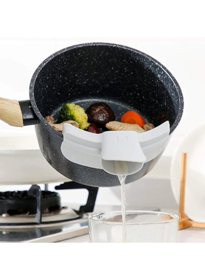 Silicone Anti-Spill designed to fit onto the edge of pots and pans to direct liquid flow - Image 5
