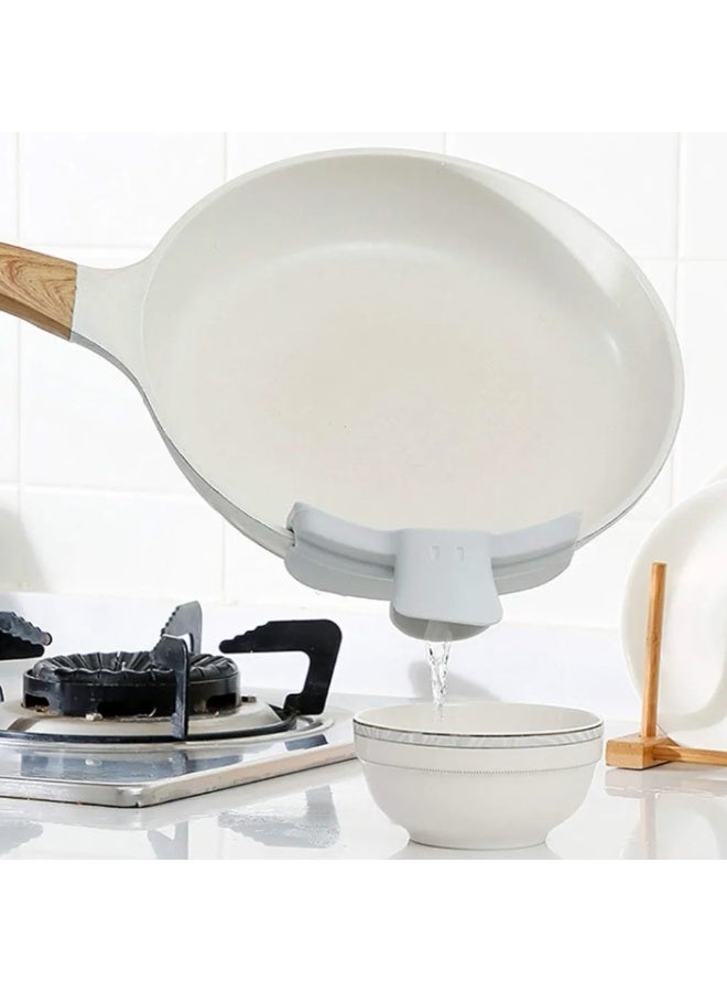 Silicone Anti-Spill designed to fit onto the edge of pots and pans to direct liquid flow - Image 4