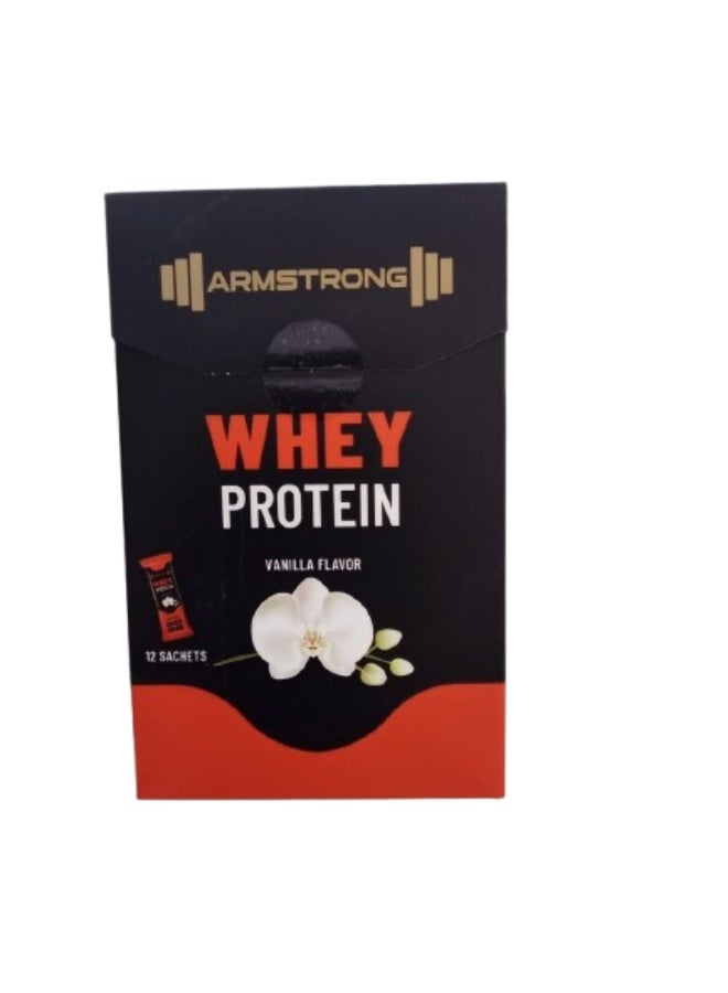Armstrong Whey Protein Vanilla Flavor 12 Sachets