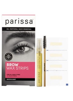 parissa Eyebrow 32 Biodegradable Wax Strips Kit For Athome Hair Removal With Readytouse Mini Wax Strips For All Hair Types Pink (Pwst10)  - Image 3