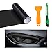 Wevdn Car Light Tint Film 468 118 ExtraWide Waterproof Headlight Taillight Tint Wrap Roll Self Adhesive Film Sticker Sheet for Car Headlight Tail Lights with SqueegeeCutter Matte Black - Image 2