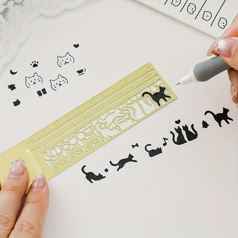 مسطرة على شكل قطة ومجموعة كتب - Image 1