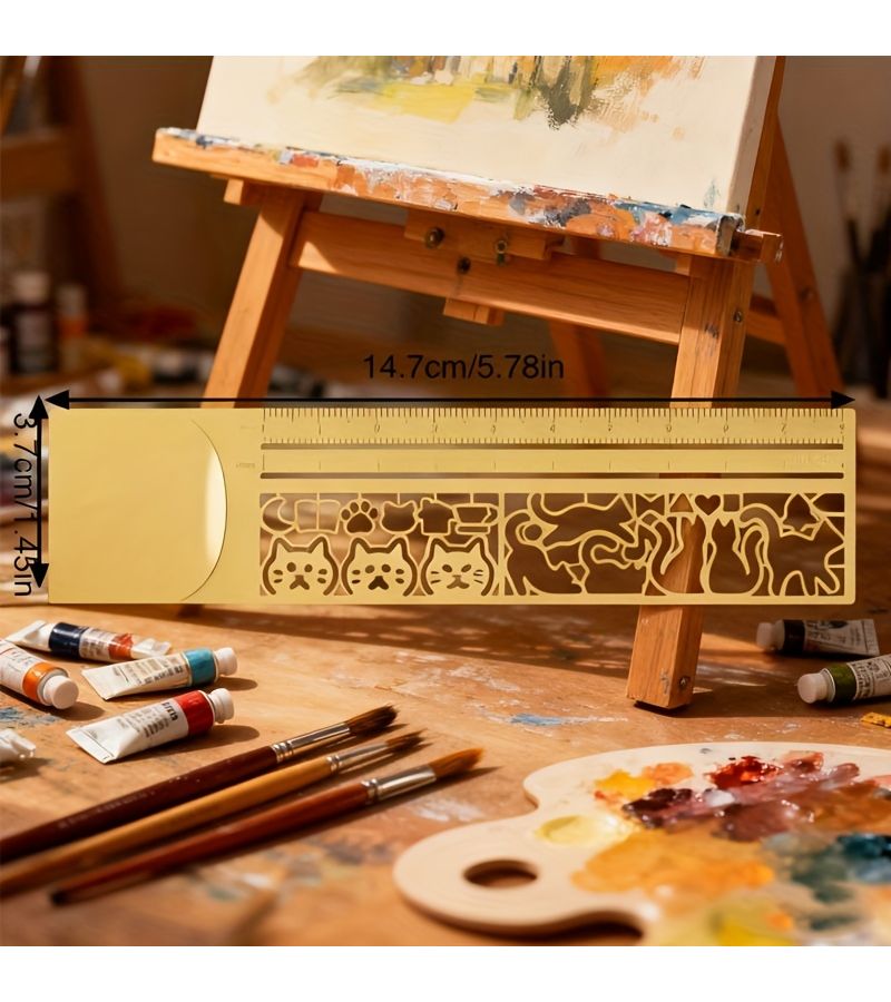 مسطرة على شكل قطة ومجموعة كتب - Image 2
