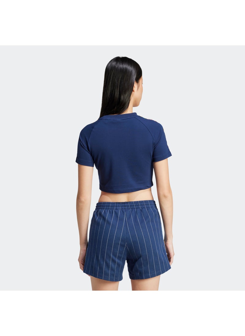 adidas Originals Adidas X Liberty London 3 Stripes Infill Baby T-Shirt - Image 2
