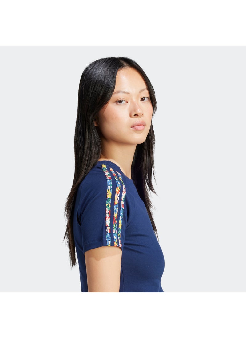 adidas Originals Adidas X Liberty London 3 Stripes Infill Baby T-Shirt - Image 4