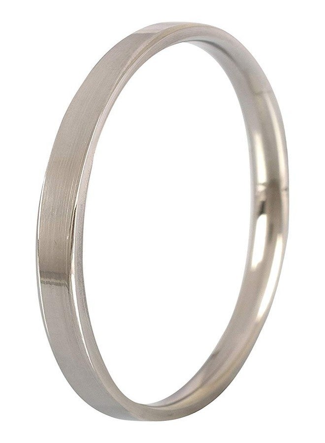 BISMAADH Stainless Steel Men's kada (Plain) 0.1" Thickness - Image 2