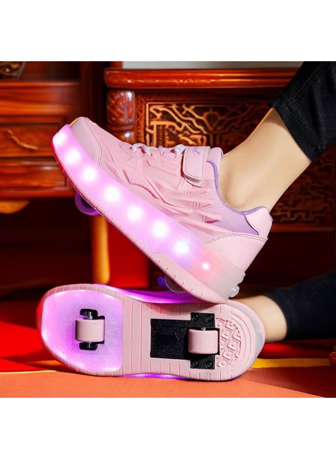 MIXSNOW Runaway Shoes: Trendy Boys' and Girls' Roller Skates with Double Wheels - Image 1