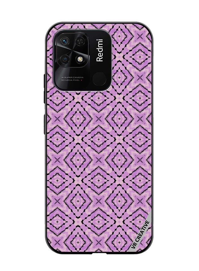 VR CREATIVE Protective Case Cover For Xiaomi Redmi 10C Strips Design Multicolour - Image 1