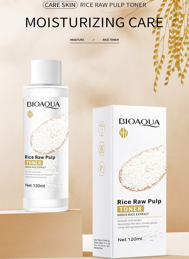 BIOAOUA Organic Rice Facial Skin Toner, Hydrating and Soothing Care Toner, Natural Fermentation Ceramide Complex, Sensitive Skin Safe (120ml) - Image 2