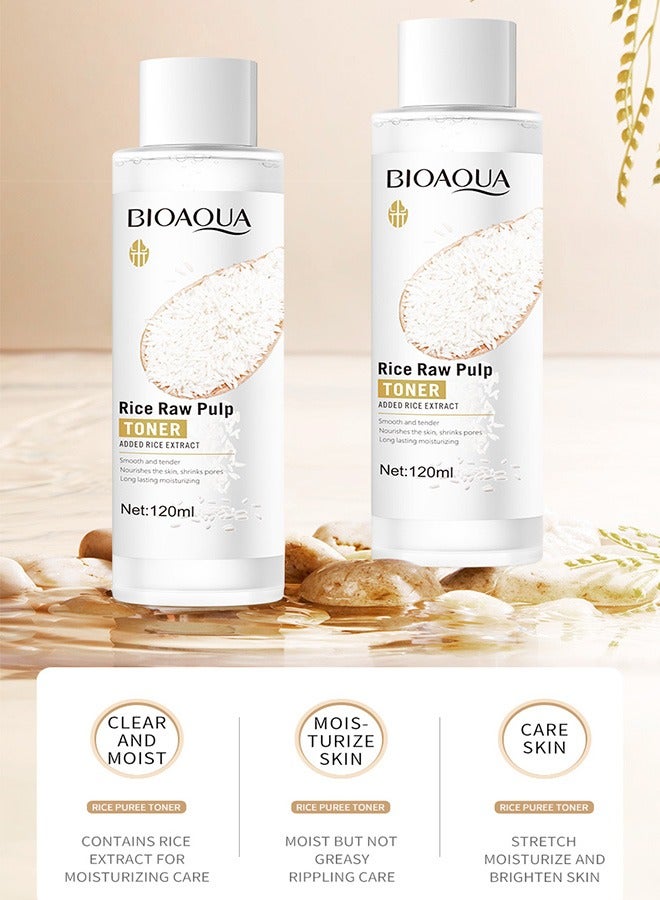 BIOAOUA Organic Rice Facial Skin Toner, Hydrating and Soothing Care Toner, Natural Fermentation Ceramide Complex, Sensitive Skin Safe (120ml) - Image 4