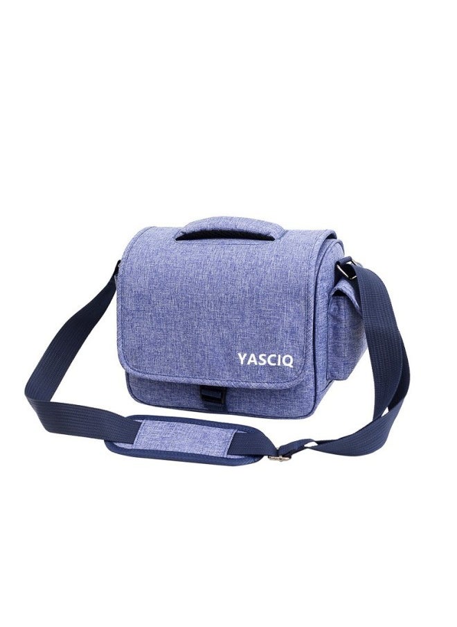 Generic DSLR Camera Bag Double Shoulder Camera Bag Portable Suitable For Canon For sony Professional Multifunctional Micro Single Portable Backpack-Color:Blue Medium  - Image 1
