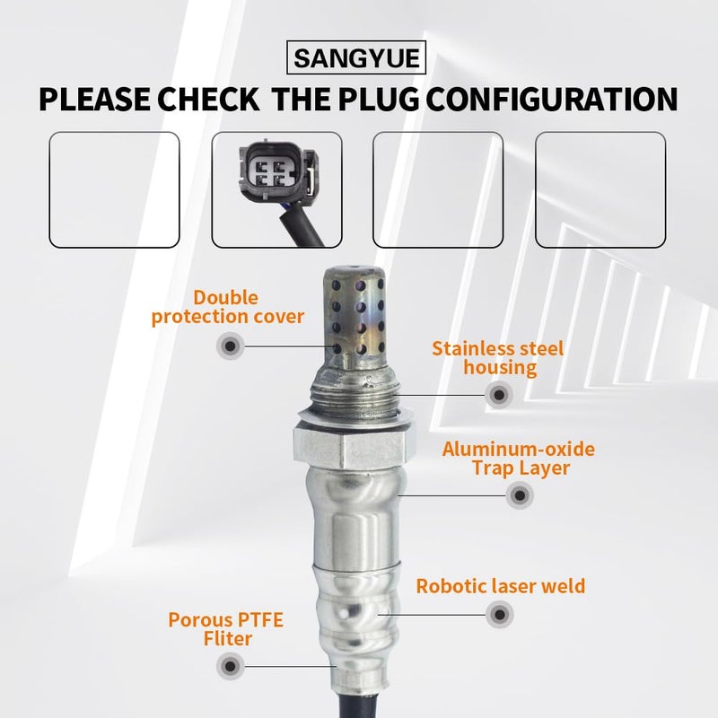 Sangyue Upstream Oxygen O2 Sensor for Acura & Honda Models - Image 2