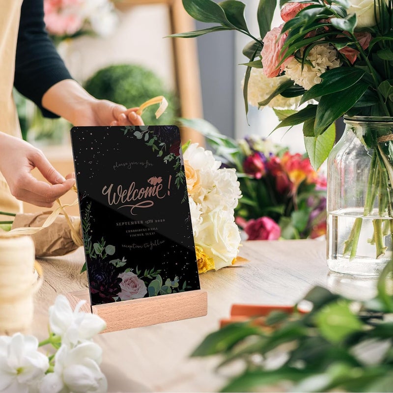 Pintuson Food Labels for Party Buffet - Mini Chalkboard Signs - Food Tags for Party Buffet - Catering Supplies Buffet Display (A6 Chalkboard with Stand) - Image 5