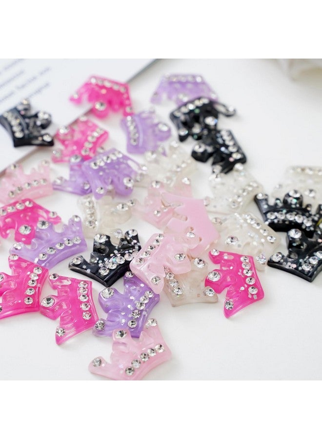 Chenkou Craft 30Pcs Resin Flatback Crown Scrapbooking Mix Color 1"X 5/8" - Image 2