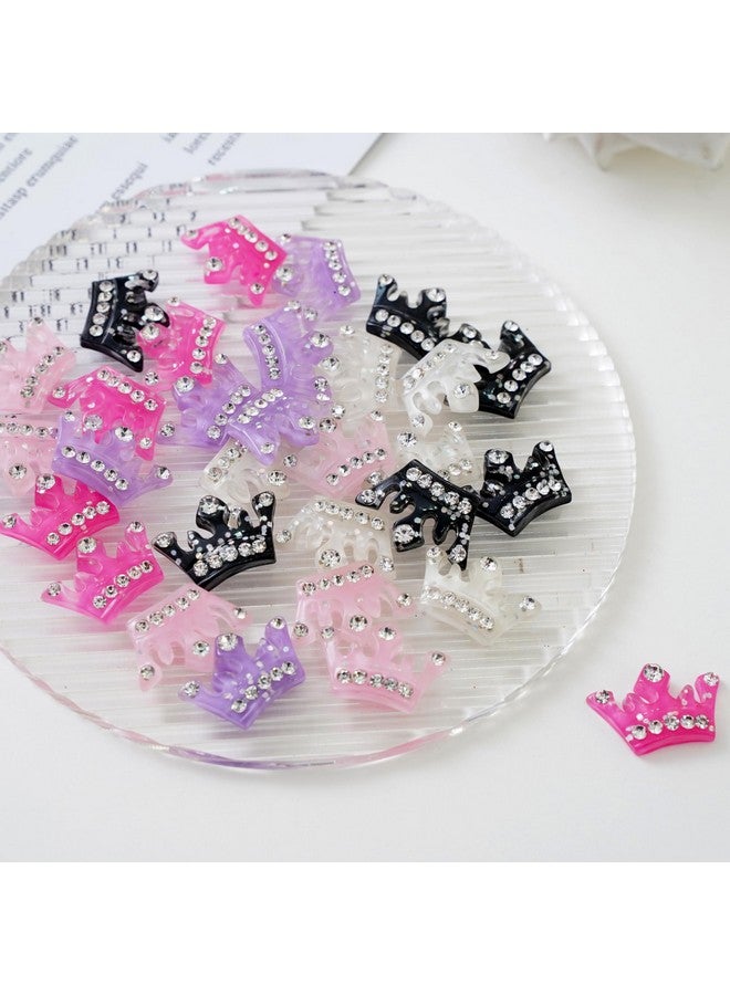 Chenkou Craft 30Pcs Resin Flatback Crown Scrapbooking Mix Color 1"X 5/8" - Image 3