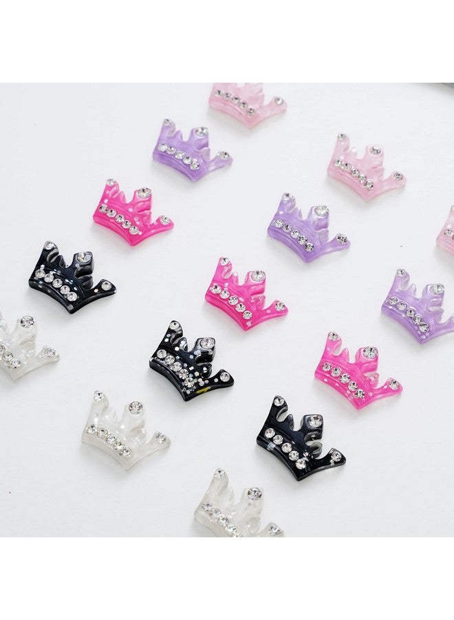 Chenkou Craft 30Pcs Resin Flatback Crown Scrapbooking Mix Color 1"X 5/8" - Image 4