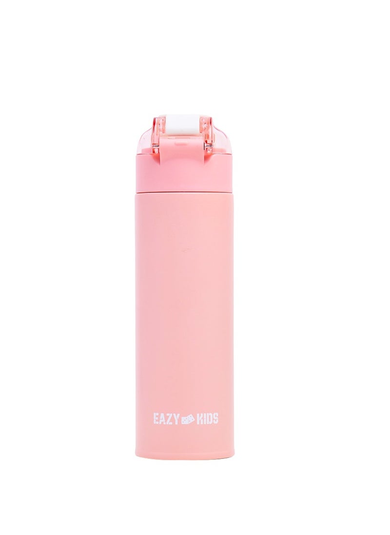Eazy Kids Double Wall Insulated Travel Water Bottle - Pink, 550 Ml  - Image 2
