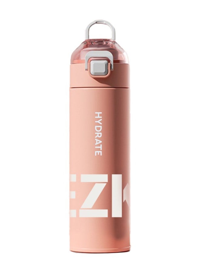 Eazy Kids Double Wall Insulated Travel Water Bottle - Pink, 550 Ml  - Image 1