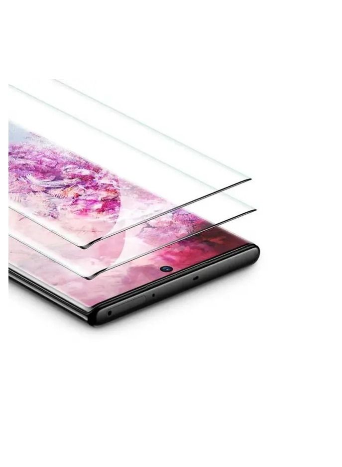 devia Real Series 3D Curved Full Screen Tempered Glass for Samsung Note 10 - Black - Image 2