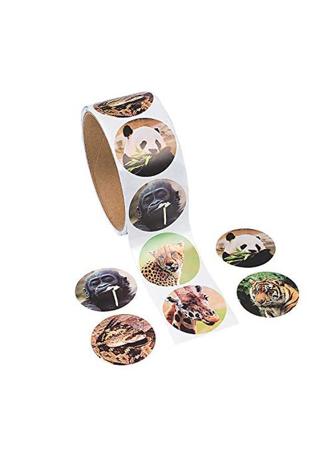 Fun Express Zoo Animal Stickers (1 Roll) - Image 2