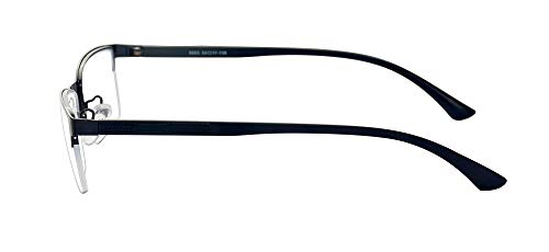 ALWAYSUV Fashion Black Half Frame Clear Lens Business Glasses Frame Women/Men - Image 3