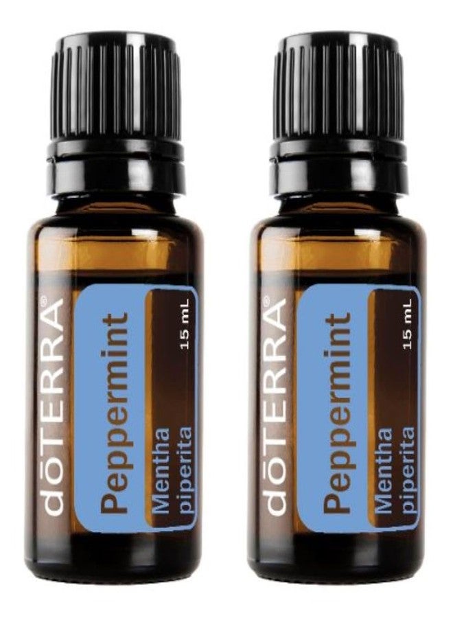 doTERRA Peppermint Essential Oil 15 ml by doTERRA, 2 Pack - Image 1