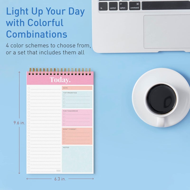 Sweetzer & Orange Daily & Weekly To Do List Notepad â€“ Undated Work Planner & Organizer with Wish List Section, 52-Sheet Coiled Task Pad for Productivity â€“ PINK To Do List Notebook for Work - Image 5