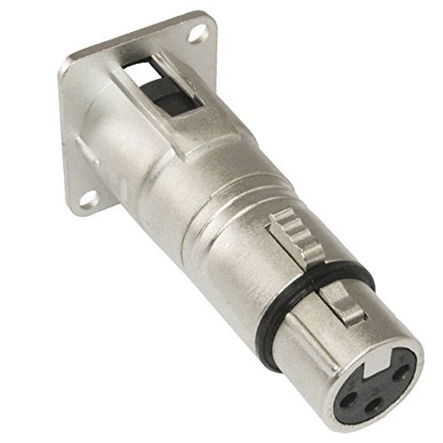 MCSPROAUDIO 5 Pack: XLR Male to XLR Female Pass Through Connector Adapter Jack for D Panel Mount - Image 3