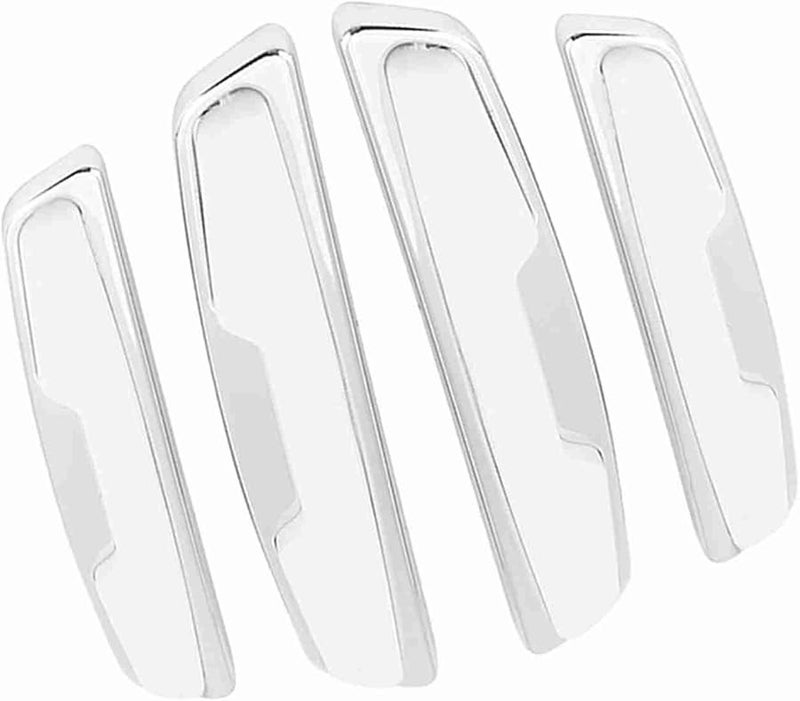 Universal Car Door Side Protector Bumper Strips Guards Anti Collision Bar White ABS Material - Image 1