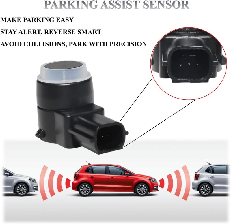 PANNUOSCS Backup Sensor Reverse Backup Parking Rear Bumper Park Assist Object Sensor Compatible with 2006-2016 Buick Enclave Cadillac Escalade Chevy/GMC Express 1500 2500 3500 Replaces#25961321, 25961317(4PCS) - Image 4