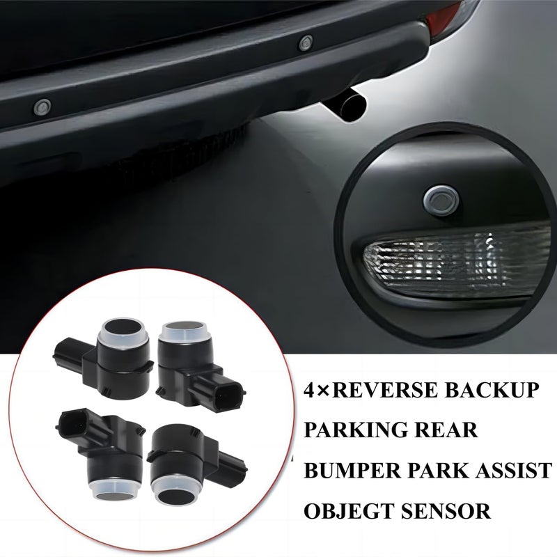 PANNUOSCS Backup Sensor Reverse Backup Parking Rear Bumper Park Assist Object Sensor Compatible with 2006-2016 Buick Enclave Cadillac Escalade Chevy/GMC Express 1500 2500 3500 Replaces#25961321, 25961317(4PCS) - Image 5