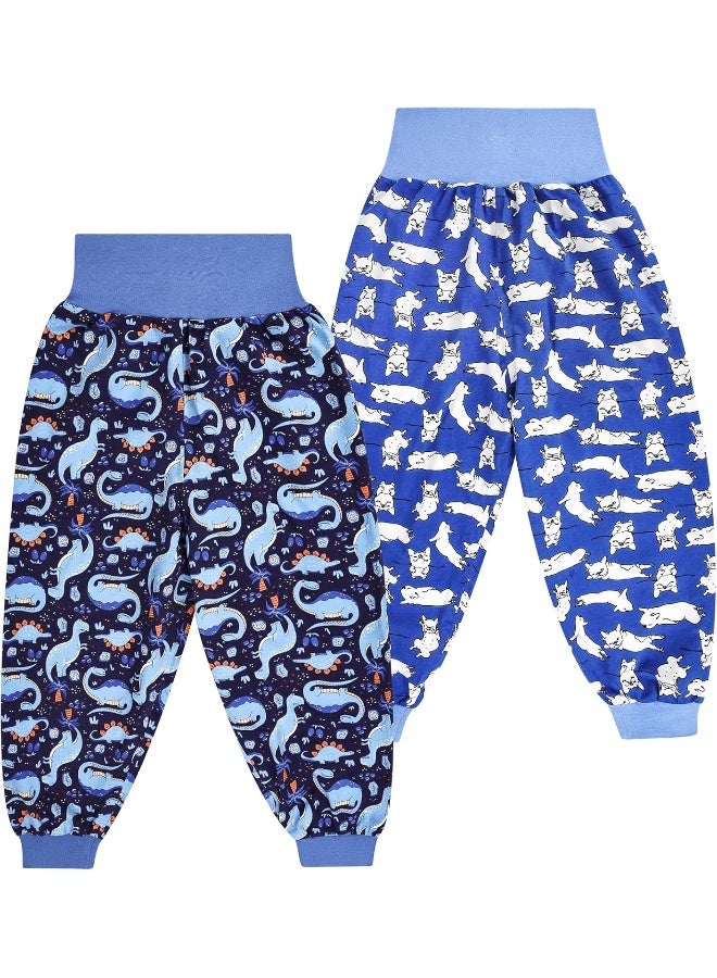 MooMoo Baby Leakproof Diaper Pants for Potty Training 2 Packs Bedtime Potty Training Pants for Boys and Girls - Image 1