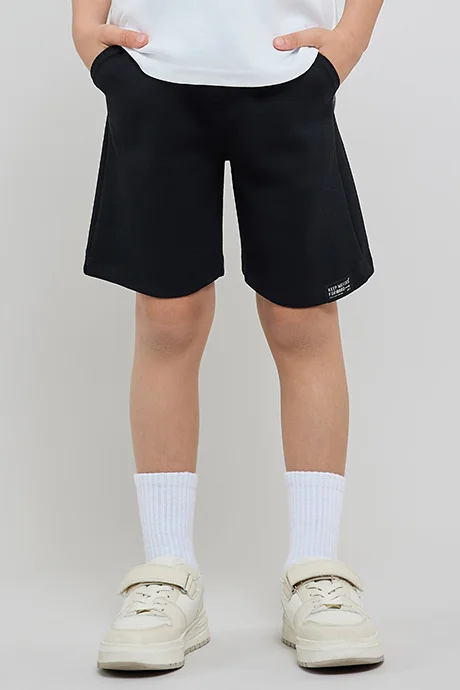 أر أند بي Solid Shorts with Drawstring Waist