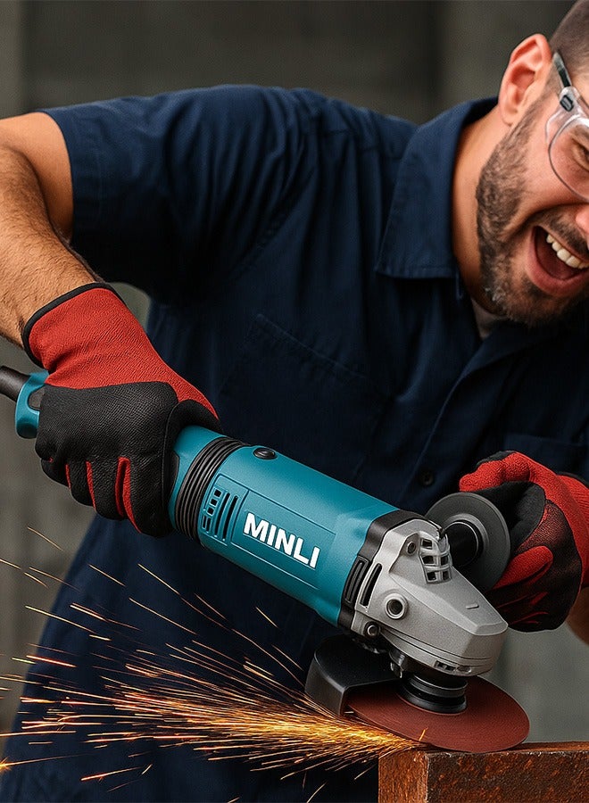MINLI 9-Inch Angle Grinder 230mm | Heavy-Duty Electric Grinder for Metal, Stone & Wood Cutting and Polishing – High-Speed Motor, Compact & Professional Design – Model 53616 - Image 5