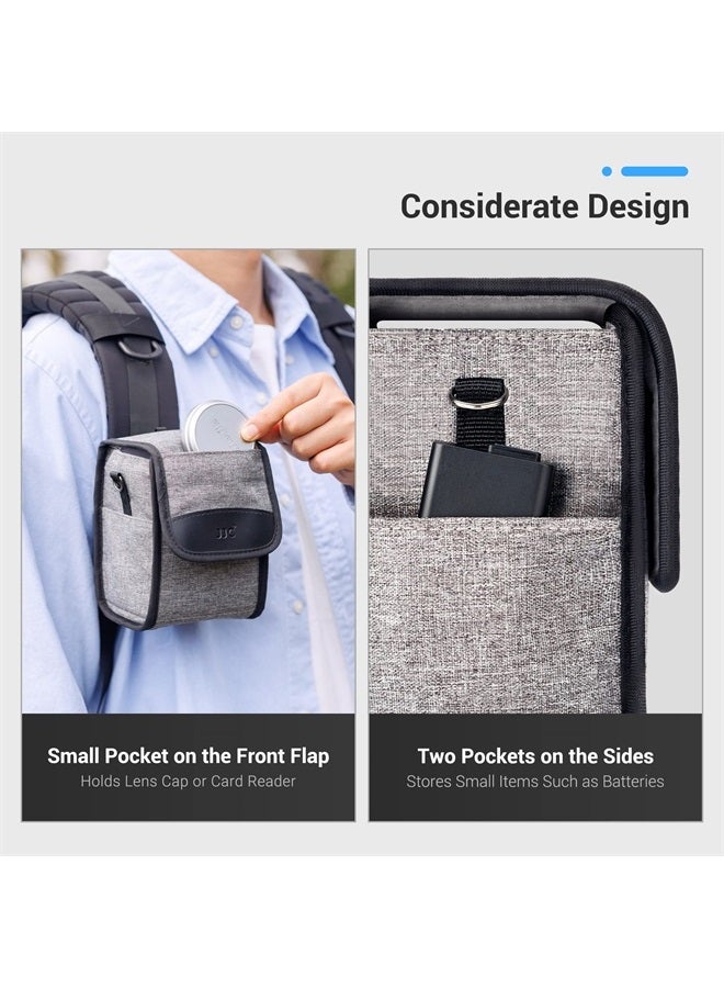 JJC Portable Travel Camera Case Belt Pouch Crossbody Bag with Strap for Fuji Fujifilm X100V X100F X100T X100S X100, Sony A6000 A6100 A6300 A6400 A6500 A6600+16-50mm Kit Lens, Ricoh GRIIIx GRIII & More - Image 5