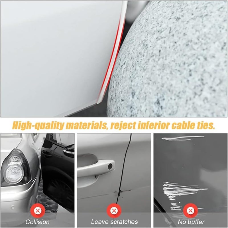 Azonee Car Door Edge Guards, Azonee 5m Sealed Door Edge Protection, Anti-Collision Protector Strips Guards, Anti-Scratch Trim Molding, Auto Accessories Universal for Most Cars, White - Image 3