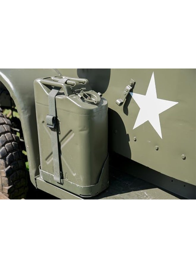 Trezvo Metal Jerry Can 20 L for Petrol/Diesel/Water Extra Large Liquid Storage Canister with Flexible Metal Spout Heavy Duty Metal Food Grade Water Jug/Jerry Can Camping & Emergency Storage (20L) - Image 5