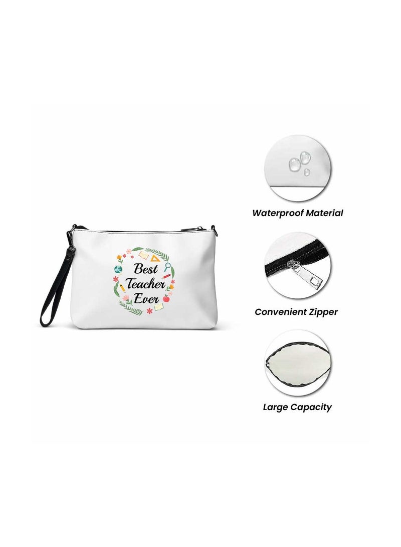 PRINTSHOP4ME Teacher's Day Combo Blue Handled Cotton Bag - Two Tone Orange Mugs and Cosmetic Pouch - Teacher's Day Stylish Gift Combo Set from Students - Image 5