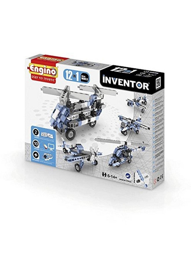 Engino Pico Aircrafts 12 Models,Creative Thinking, Multi Color Pack of 120 Pcs - Image 1