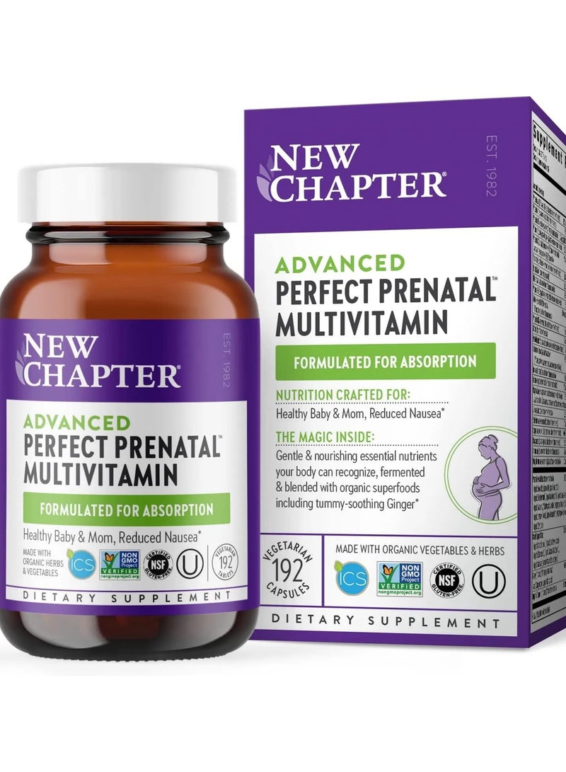 New Chapter Advanced Perfect Prenatal Multivitamin 192 Tablets - Image 1