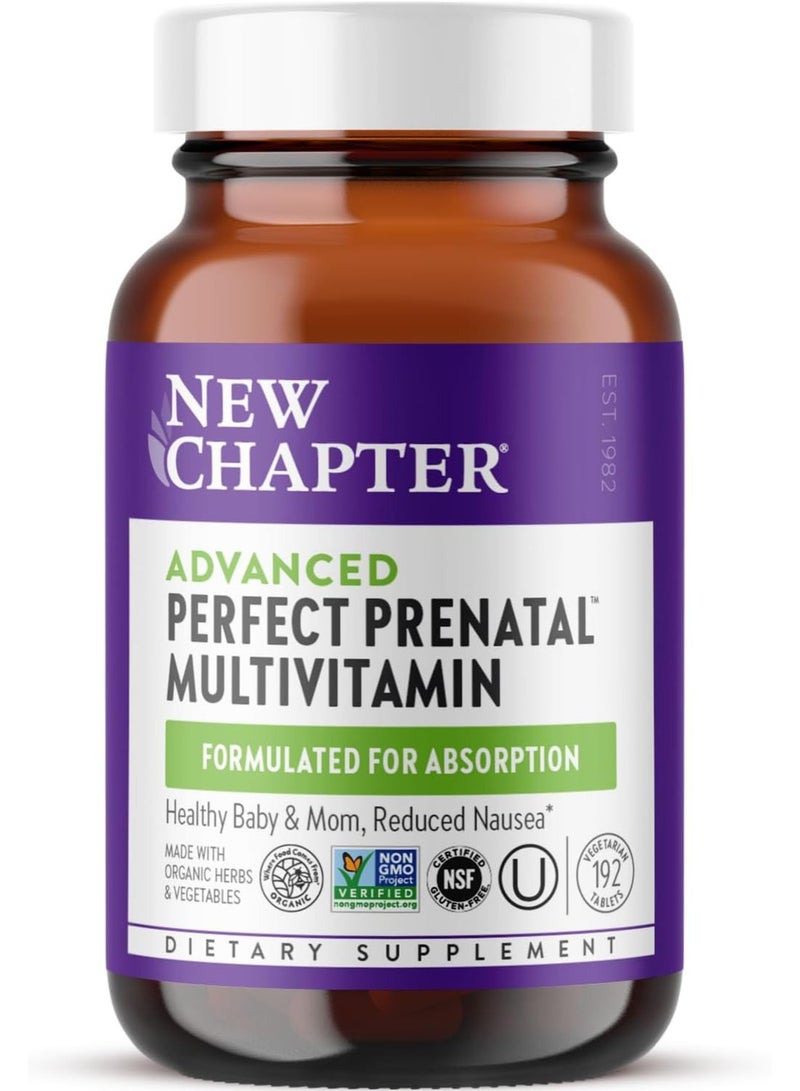New Chapter Advanced Perfect Prenatal Multivitamin 192 Tablets - Image 2