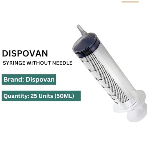 Rossify Dispovan Syringe - 50ML, Plastic, Sterile, 25 Piece, Medical Syringe, Ideal for Healthcare & Home Use - Image 3