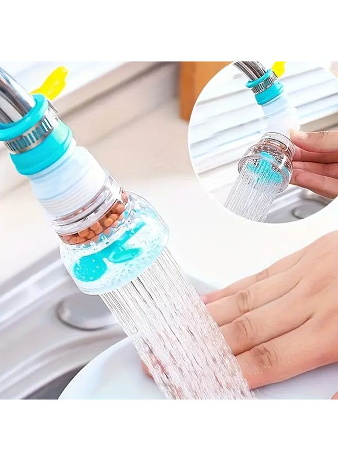 صنبور أزرق دوّار ممتد مع منظف، لا يحتاج إلى طاقة، سهل التركيب - Image 2