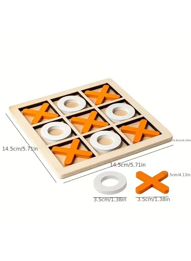 Goolsky Wooden XO Well Shaped Chess For Children's Puzzle, Nine Palace Grid Chess, Parent-child Interaction, Building Blocks, Leisure Battles, Development Game Toys - Image 5