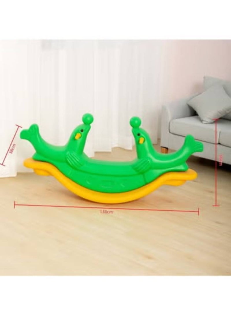 Spring rocking toy with two seal figurines - Image 2