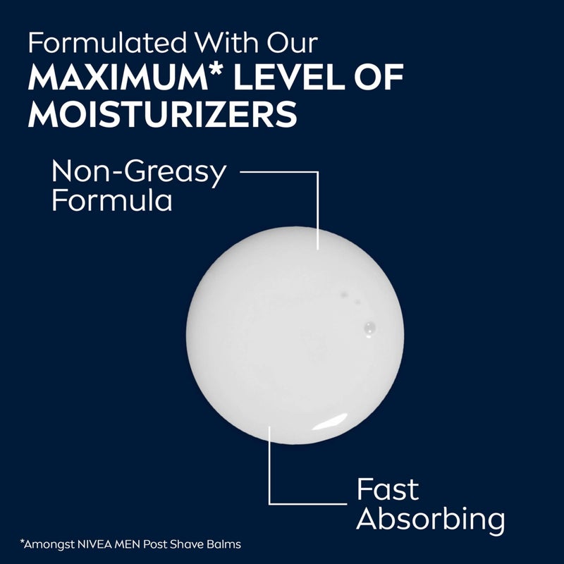 NIVEA MEN Maximum Hydration Post Shave Balm with Aloe Vera and Provitamin B5, 3 Pack of 3.3 Fl Oz Bottles - Image 4