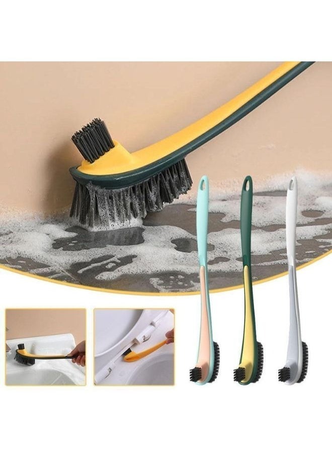 2 in 1 Long Handle Toilet Brush - 1 Piece - Multicolor