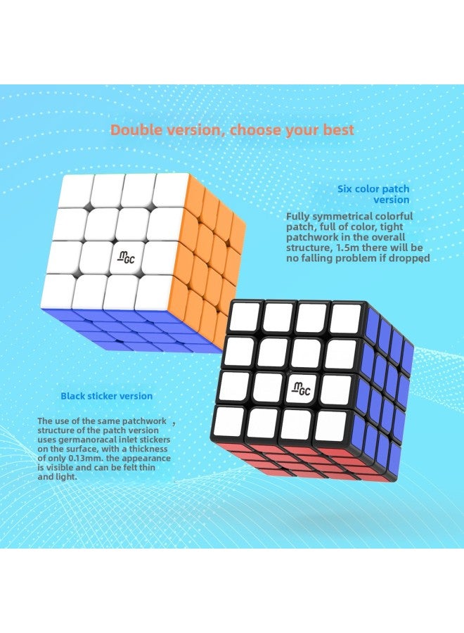 Yongjun MGC Magnetic Series 256th Rubik's Cube Elite 3rd Magnetic Smooth Competition Special Toys Wholesale-Color:MGC Fourth-order Color  - Image 1