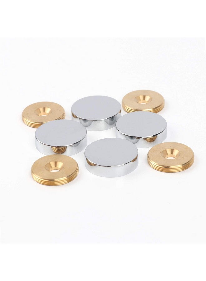 malleable Mirror Screwsbrass Cap Decorative Mirror Nails1Polished Chrome4 Pack - Image 4