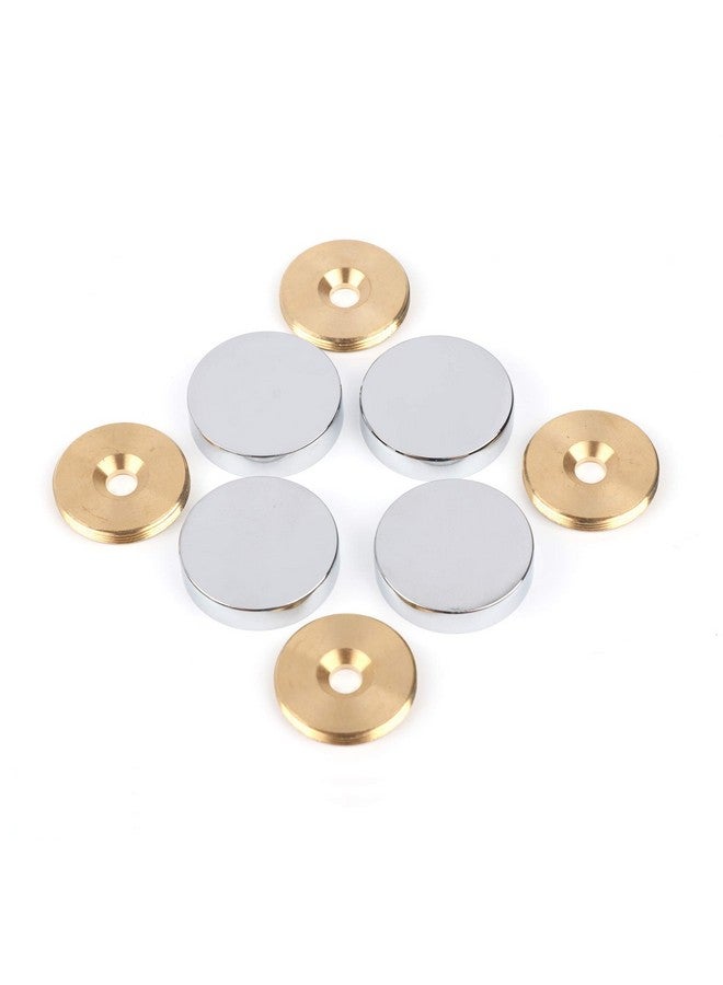 malleable Mirror Screwsbrass Cap Decorative Mirror Nails1Polished Chrome4 Pack - Image 3